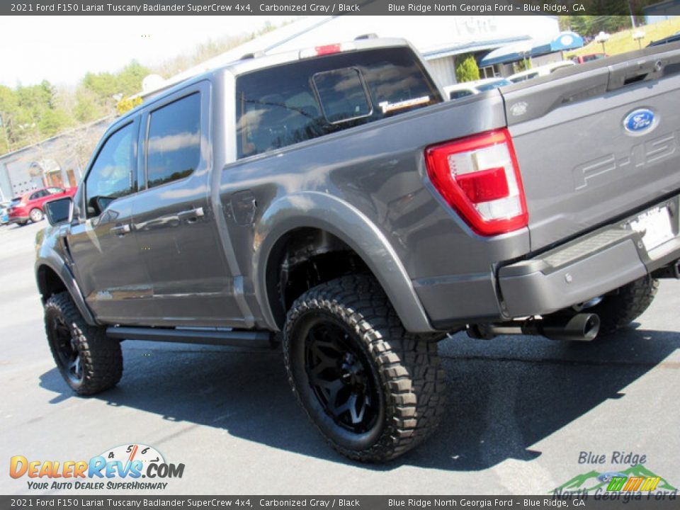 2021 Ford F150 Lariat Tuscany Badlander SuperCrew 4x4 Carbonized Gray / Black Photo #33