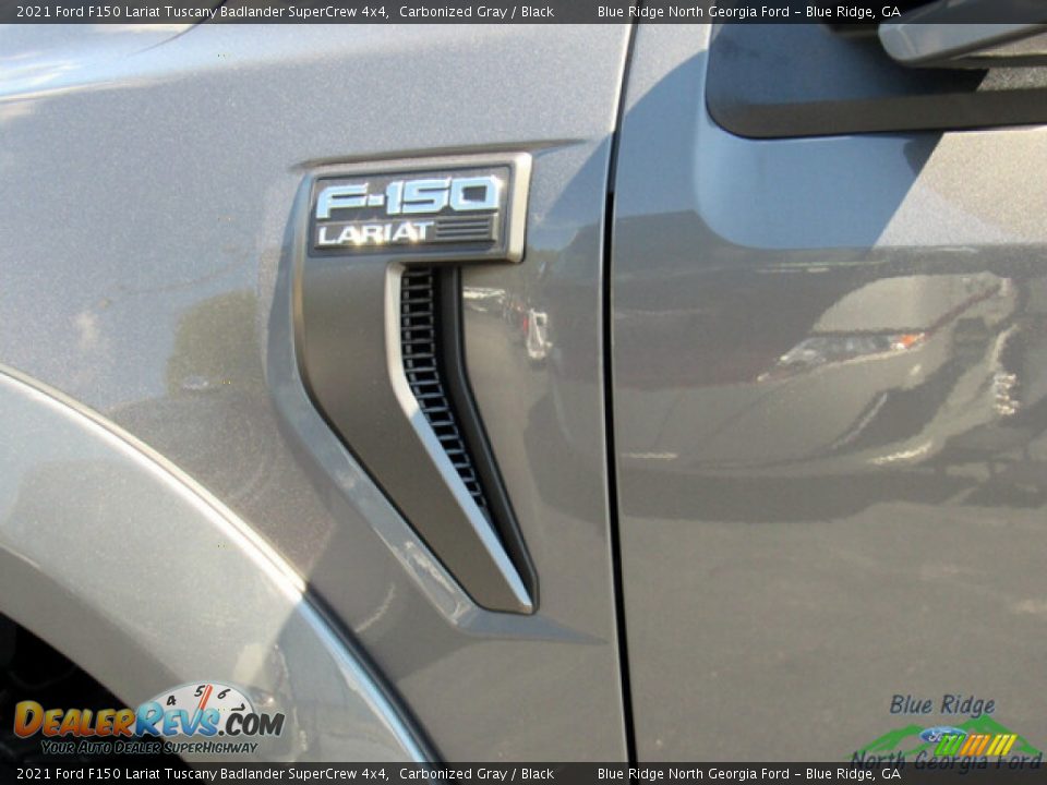 2021 Ford F150 Lariat Tuscany Badlander SuperCrew 4x4 Carbonized Gray / Black Photo #34