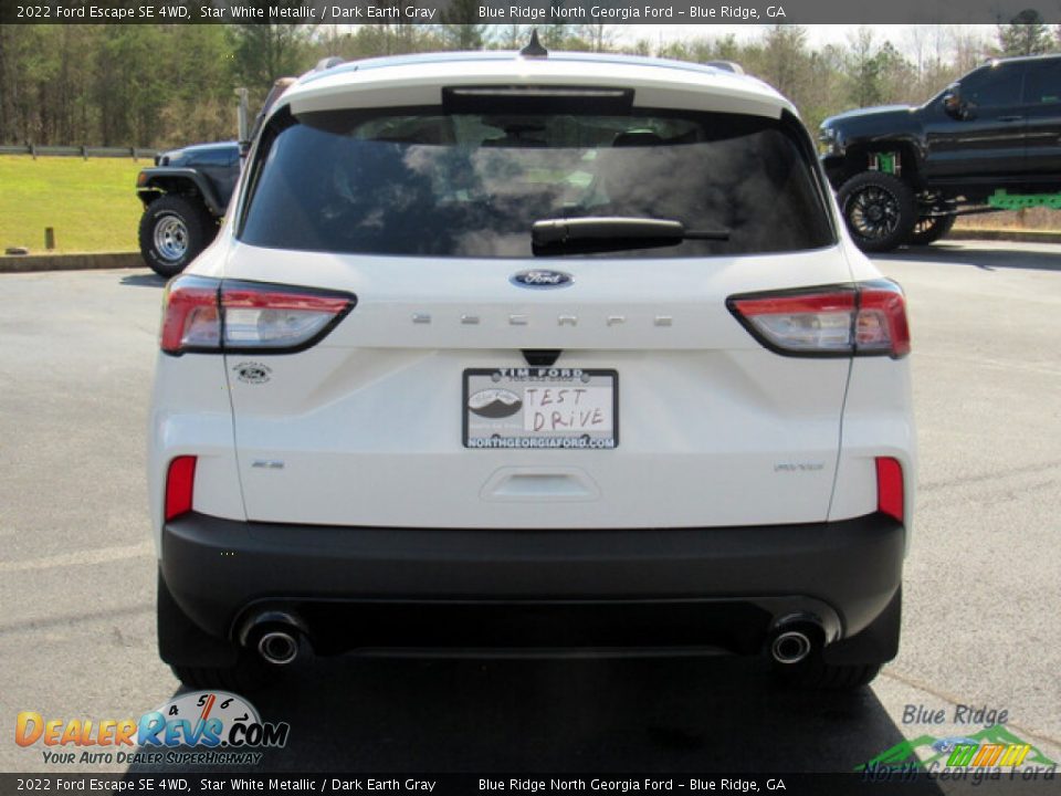 2022 Ford Escape SE 4WD Star White Metallic / Dark Earth Gray Photo #4