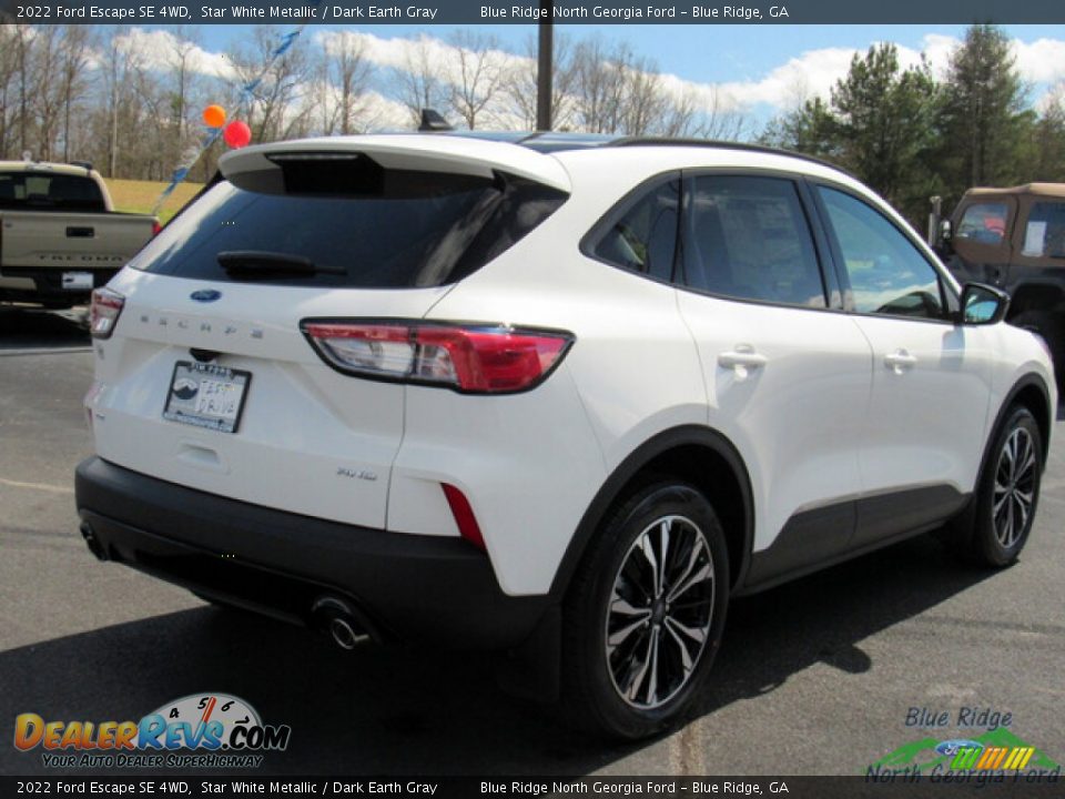 2022 Ford Escape SE 4WD Star White Metallic / Dark Earth Gray Photo #5