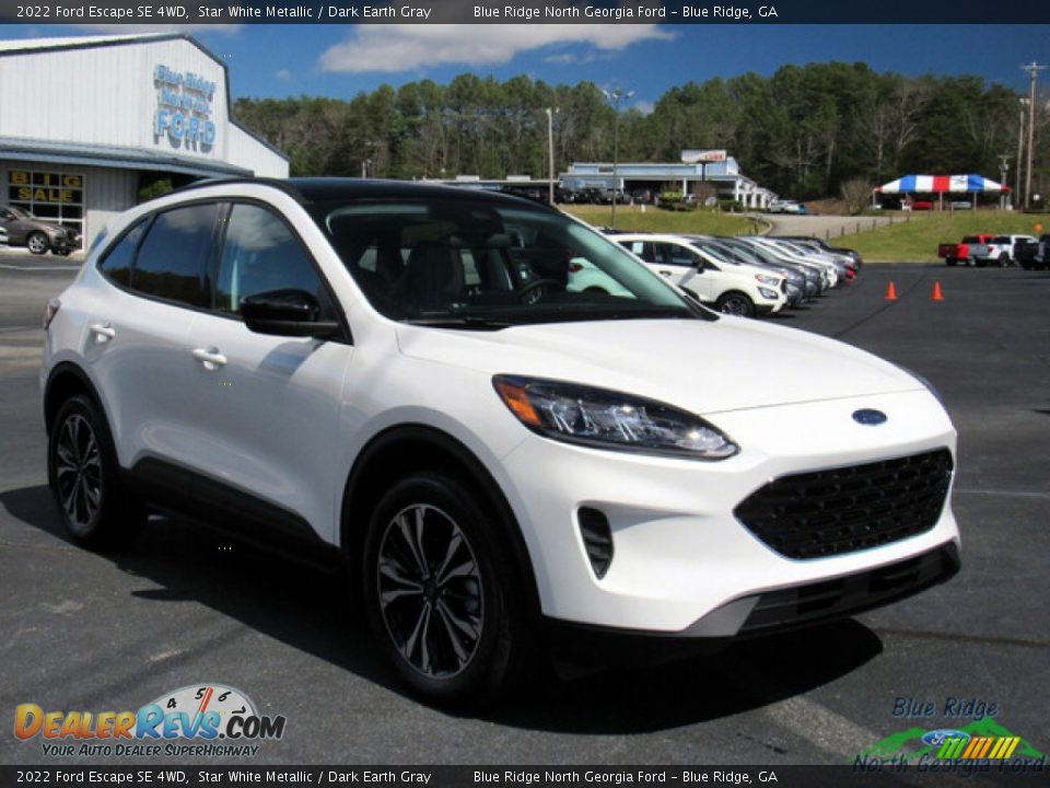 2022 Ford Escape SE 4WD Star White Metallic / Dark Earth Gray Photo #7