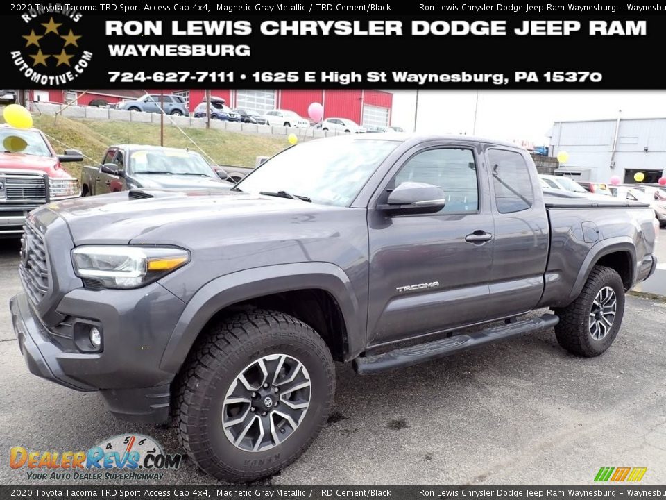 2020 Toyota Tacoma TRD Sport Access Cab 4x4 Magnetic Gray Metallic / TRD Cement/Black Photo #1