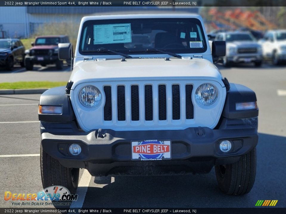 2022 Jeep Wrangler Unlimited Sport 4x4 Bright White / Black Photo #2