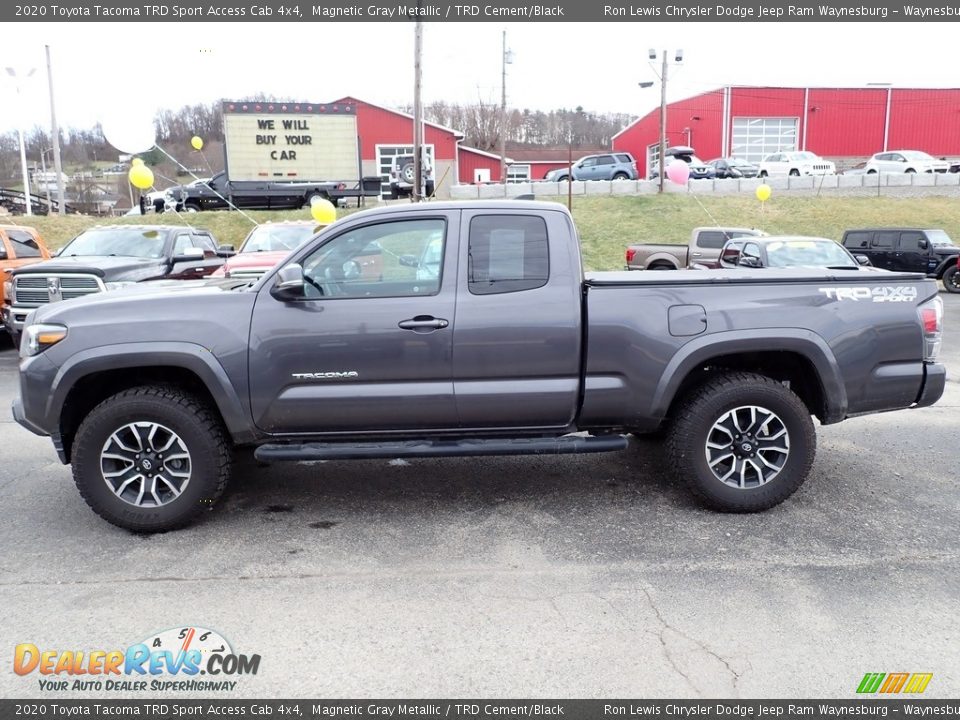 2020 Toyota Tacoma TRD Sport Access Cab 4x4 Magnetic Gray Metallic / TRD Cement/Black Photo #2