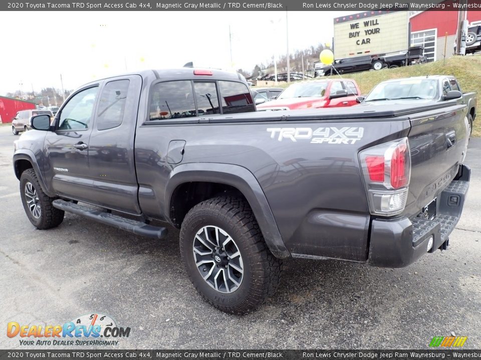 2020 Toyota Tacoma TRD Sport Access Cab 4x4 Magnetic Gray Metallic / TRD Cement/Black Photo #3