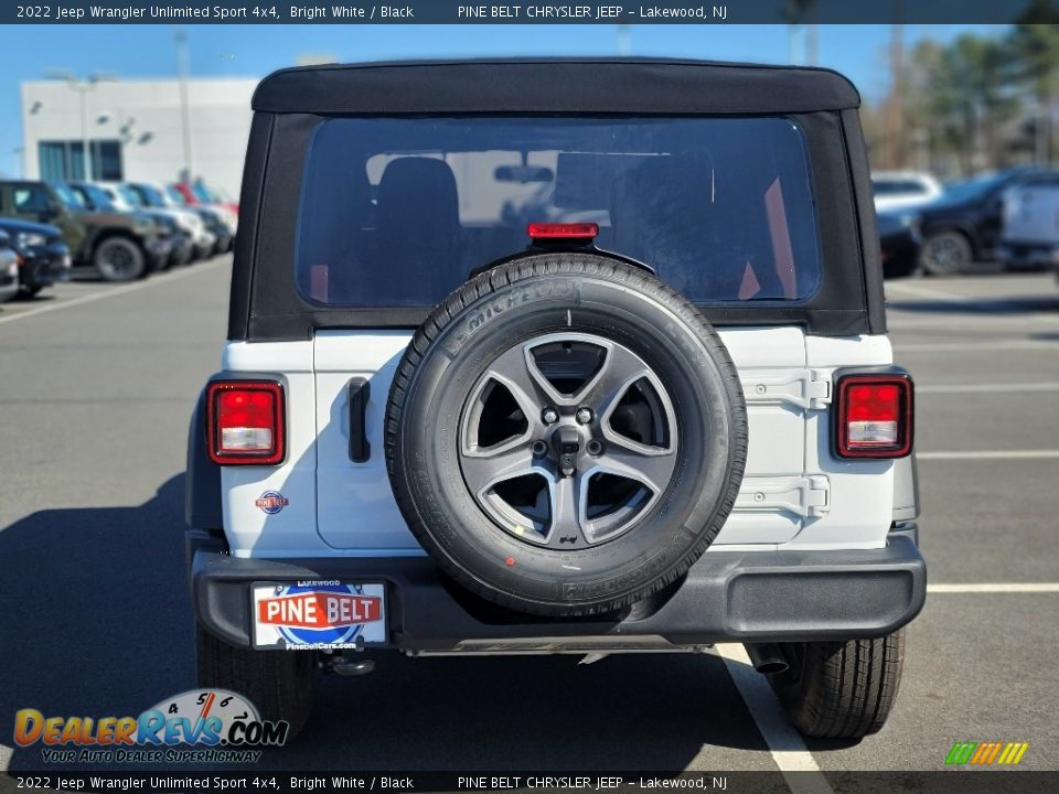 2022 Jeep Wrangler Unlimited Sport 4x4 Bright White / Black Photo #5