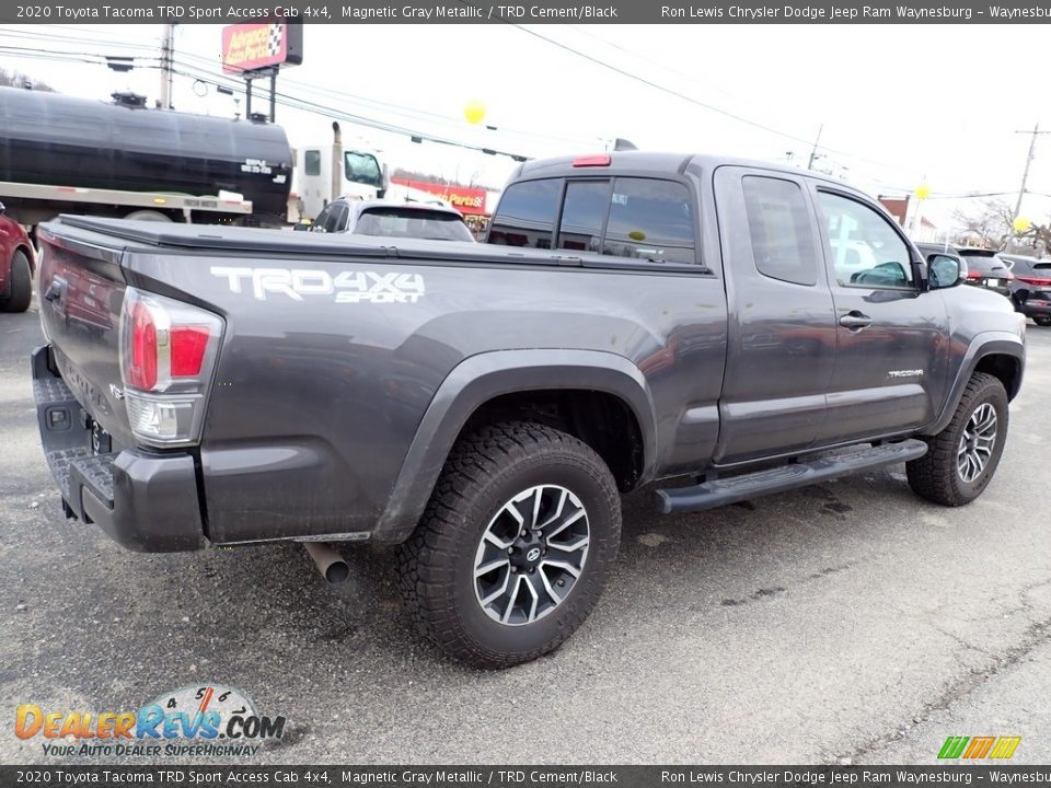 2020 Toyota Tacoma TRD Sport Access Cab 4x4 Magnetic Gray Metallic / TRD Cement/Black Photo #6