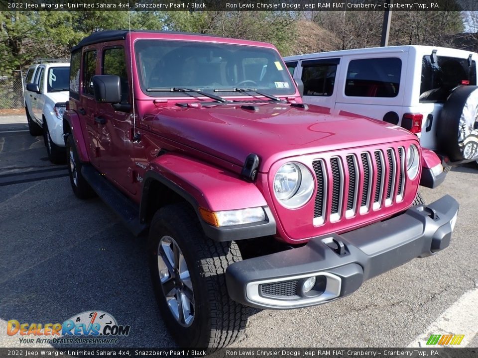 2022 Jeep Wrangler Unlimited Sahara 4x4 Snazzberry Pearl / Black Photo #2