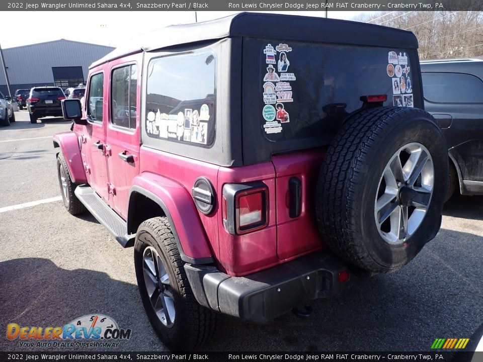 2022 Jeep Wrangler Unlimited Sahara 4x4 Snazzberry Pearl / Black Photo #3