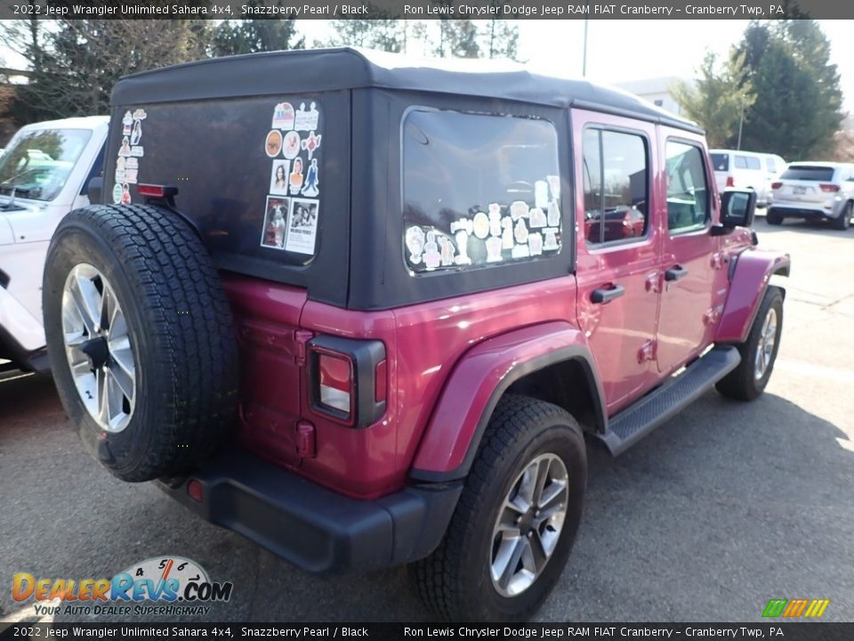 2022 Jeep Wrangler Unlimited Sahara 4x4 Snazzberry Pearl / Black Photo #4
