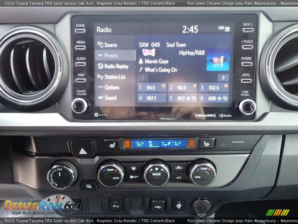 2020 Toyota Tacoma TRD Sport Access Cab 4x4 Magnetic Gray Metallic / TRD Cement/Black Photo #19