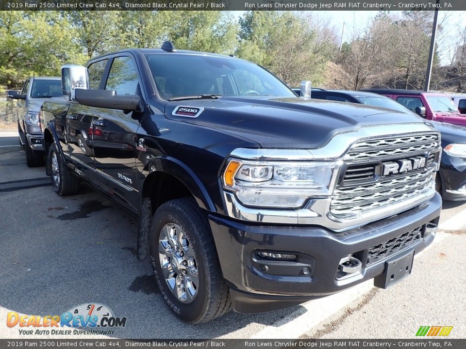 2019 Ram 2500 Limited Crew Cab 4x4 Diamond Black Crystal Pearl / Black Photo #2