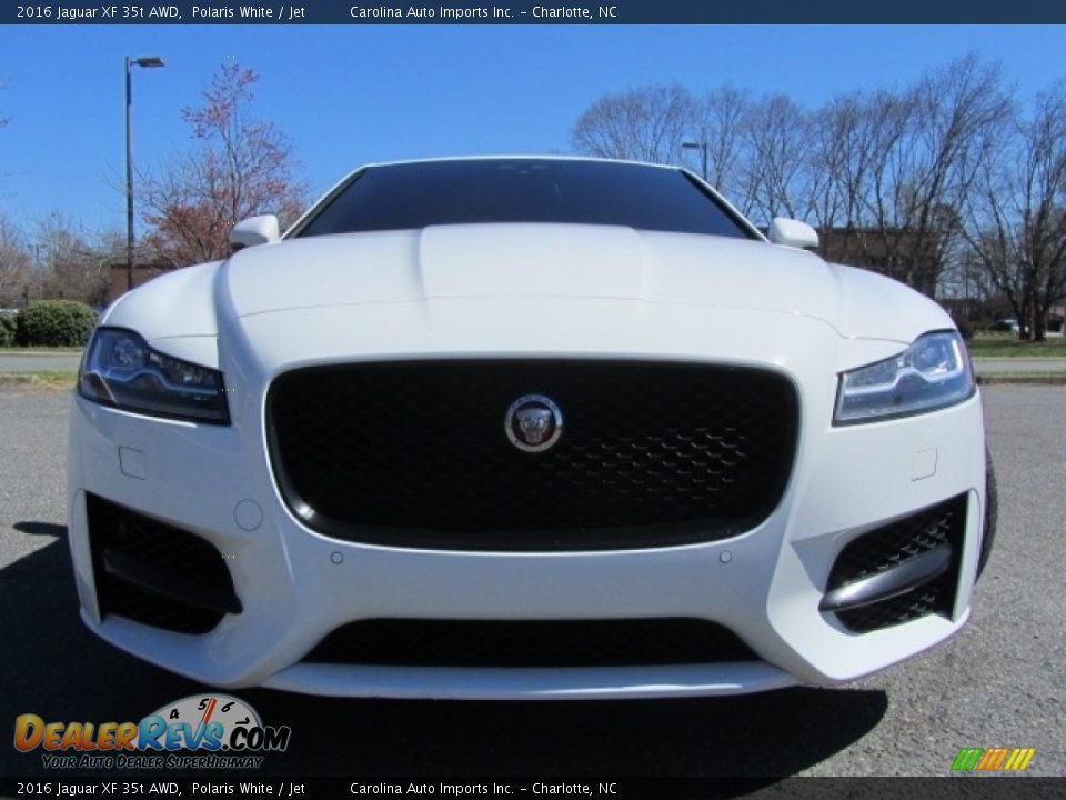 2016 Jaguar XF 35t AWD Polaris White / Jet Photo #4