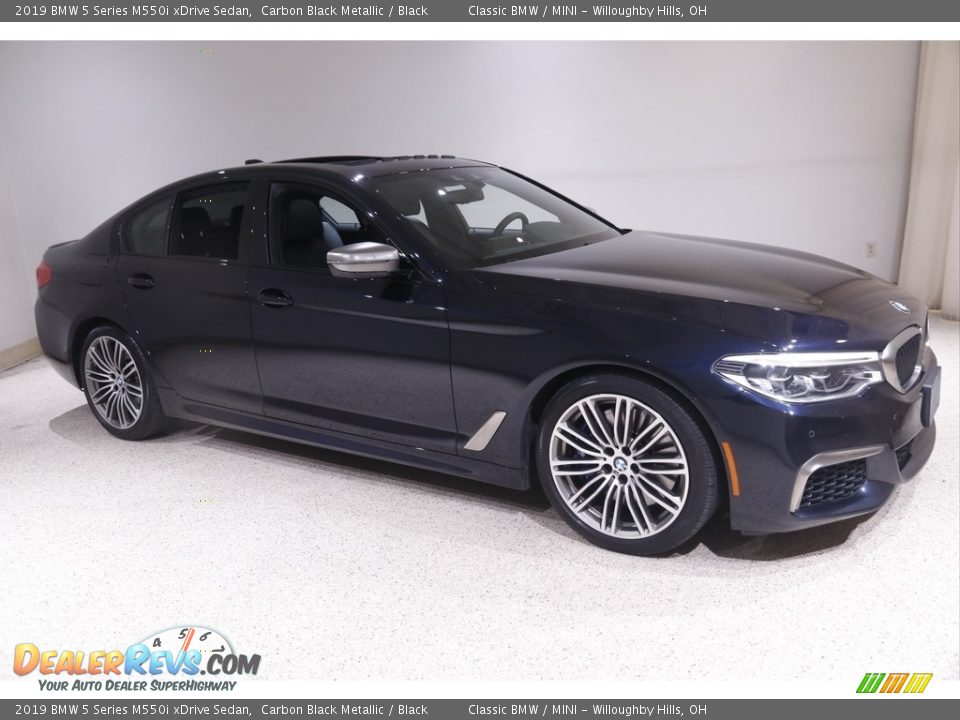 2019 BMW 5 Series M550i xDrive Sedan Carbon Black Metallic / Black Photo #1