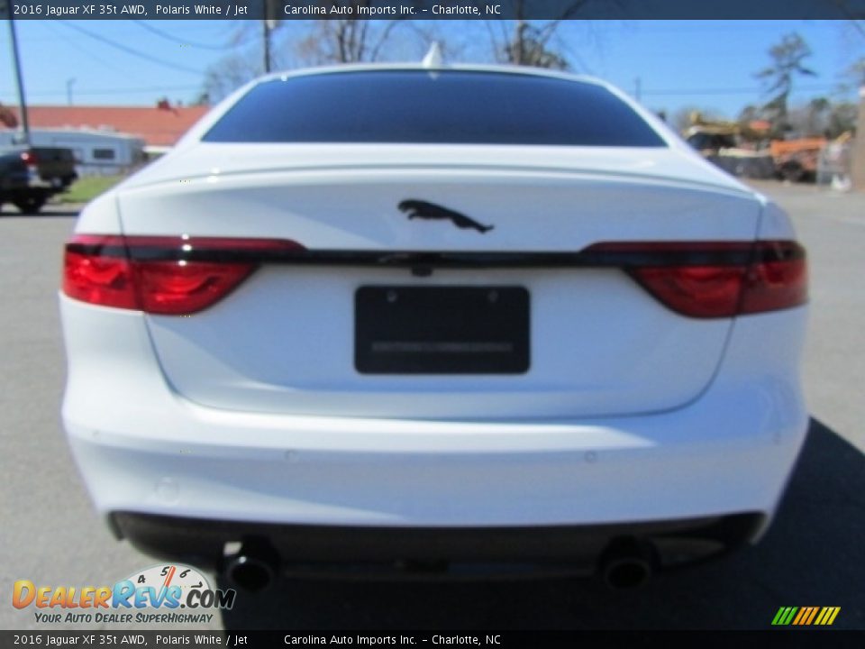 2016 Jaguar XF 35t AWD Polaris White / Jet Photo #9