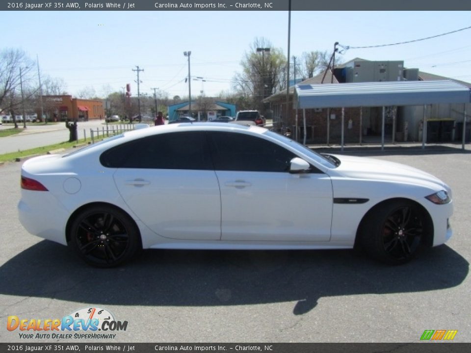 2016 Jaguar XF 35t AWD Polaris White / Jet Photo #11