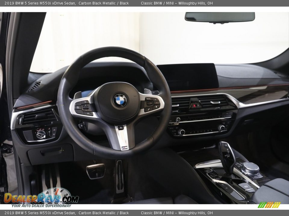 2019 BMW 5 Series M550i xDrive Sedan Carbon Black Metallic / Black Photo #6