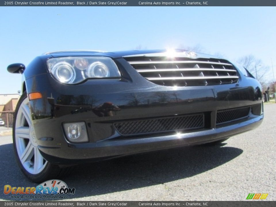 2005 Chrysler Crossfire Limited Roadster Black / Dark Slate Grey/Cedar Photo #2