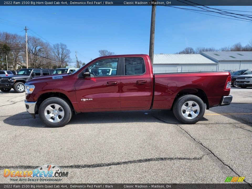 2022 Ram 1500 Big Horn Quad Cab 4x4 Delmonico Red Pearl / Black Photo #8