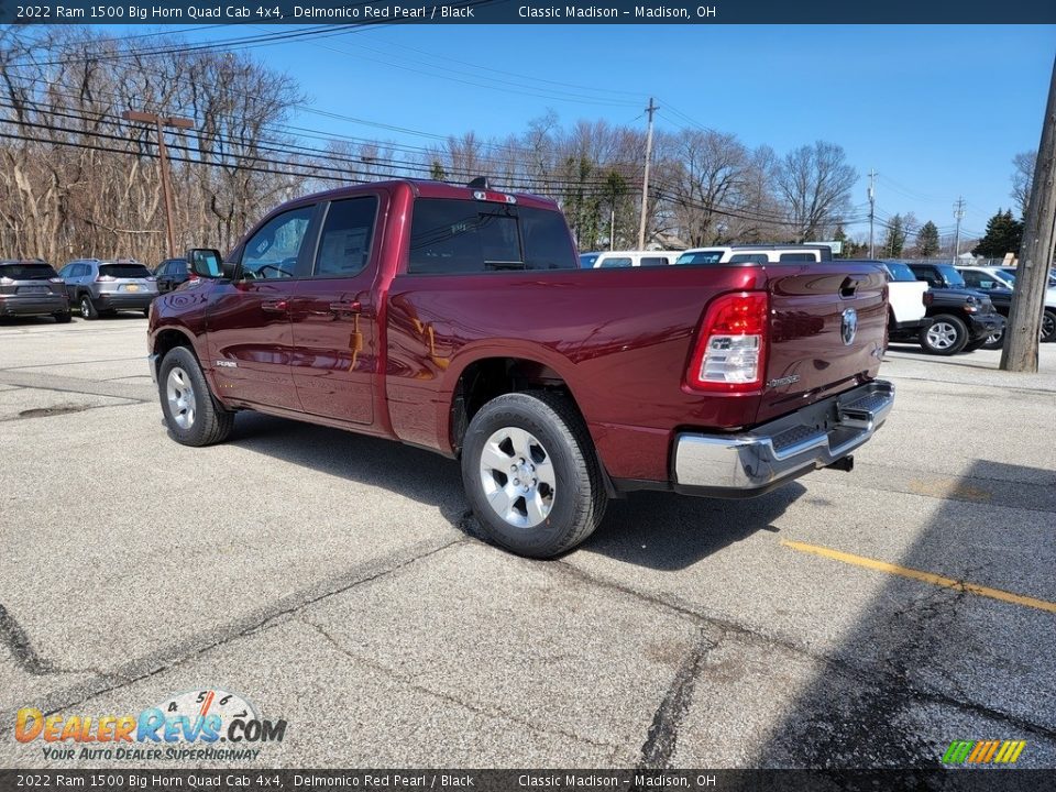 2022 Ram 1500 Big Horn Quad Cab 4x4 Delmonico Red Pearl / Black Photo #9