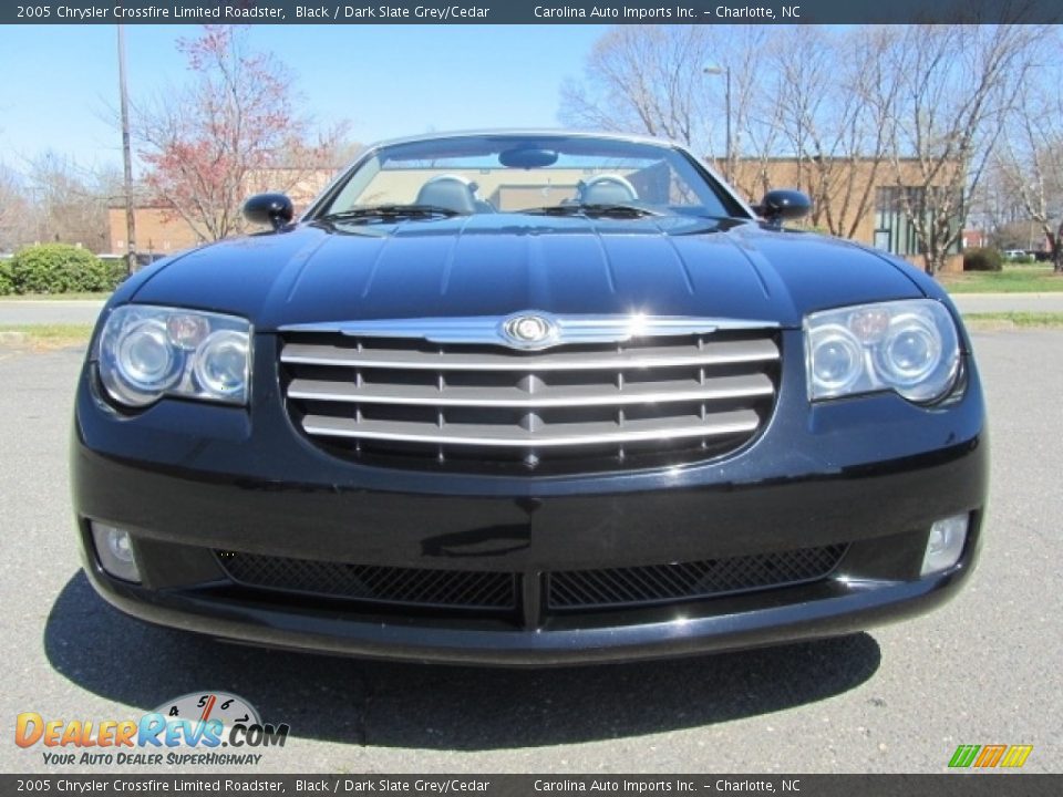2005 Chrysler Crossfire Limited Roadster Black / Dark Slate Grey/Cedar Photo #4