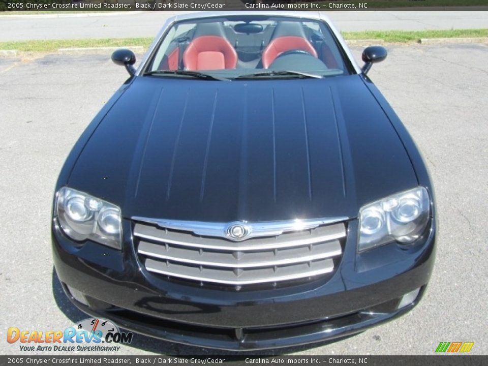 2005 Chrysler Crossfire Limited Roadster Black / Dark Slate Grey/Cedar Photo #5