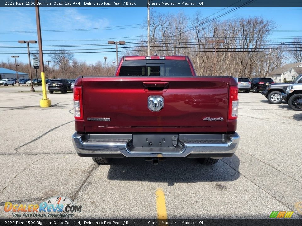 2022 Ram 1500 Big Horn Quad Cab 4x4 Delmonico Red Pearl / Black Photo #10