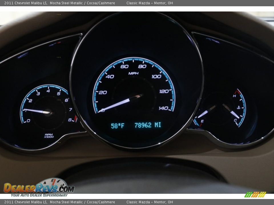 2011 Chevrolet Malibu LS Mocha Steel Metallic / Cocoa/Cashmere Photo #8