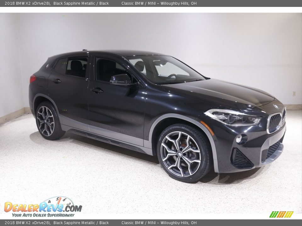 2018 BMW X2 xDrive28i Black Sapphire Metallic / Black Photo #1