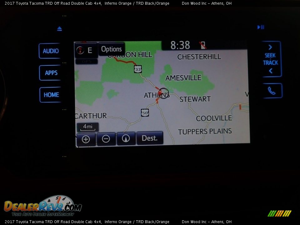 2017 Toyota Tacoma TRD Off Road Double Cab 4x4 Inferno Orange / TRD Black/Orange Photo #2