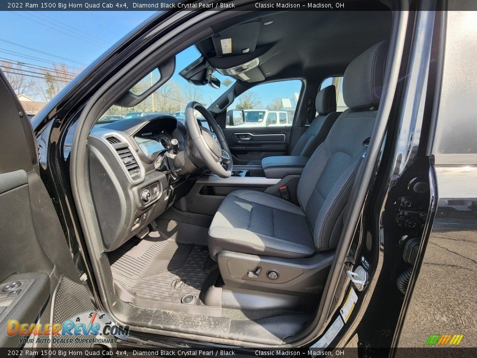 2022 Ram 1500 Big Horn Quad Cab 4x4 Diamond Black Crystal Pearl / Black Photo #2