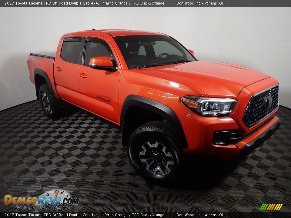 2017 Toyota Tacoma TRD Off Road Double Cab 4x4 Inferno Orange / TRD Black/Orange Photo #4
