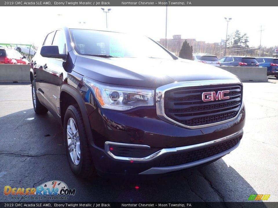 2019 GMC Acadia SLE AWD Ebony Twilight Metallic / Jet Black Photo #12