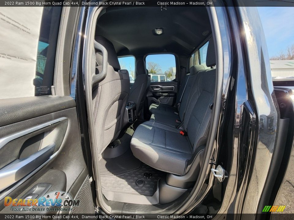 2022 Ram 1500 Big Horn Quad Cab 4x4 Diamond Black Crystal Pearl / Black Photo #3