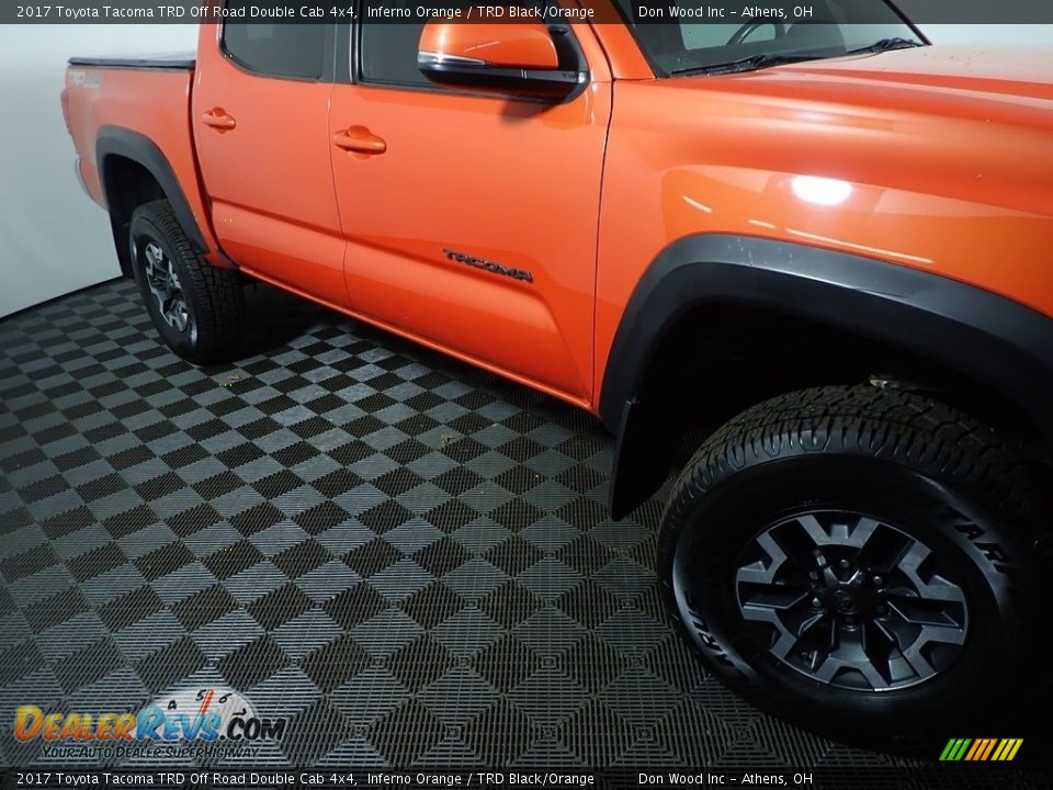 2017 Toyota Tacoma TRD Off Road Double Cab 4x4 Inferno Orange / TRD Black/Orange Photo #5