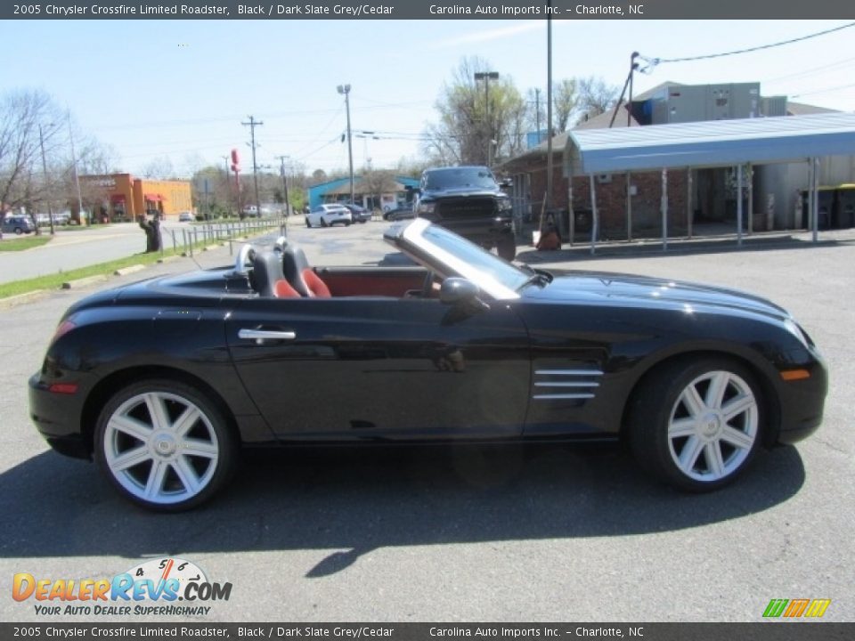 2005 Chrysler Crossfire Limited Roadster Black / Dark Slate Grey/Cedar Photo #11