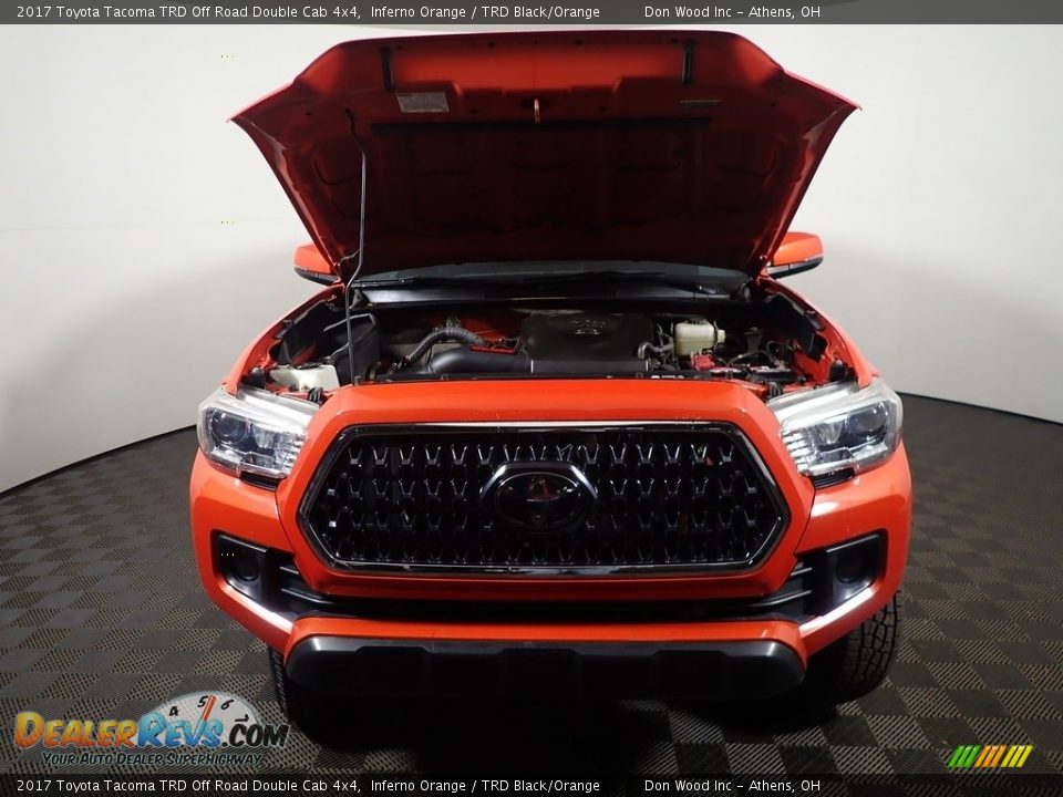 2017 Toyota Tacoma TRD Off Road Double Cab 4x4 Inferno Orange / TRD Black/Orange Photo #7