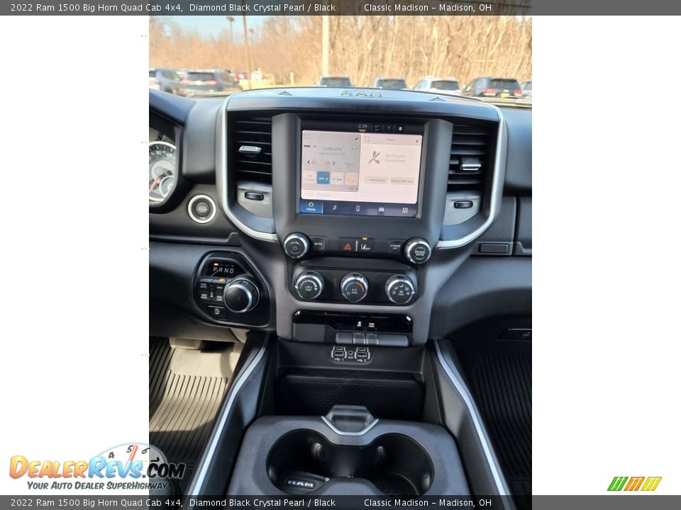 2022 Ram 1500 Big Horn Quad Cab 4x4 Diamond Black Crystal Pearl / Black Photo #6