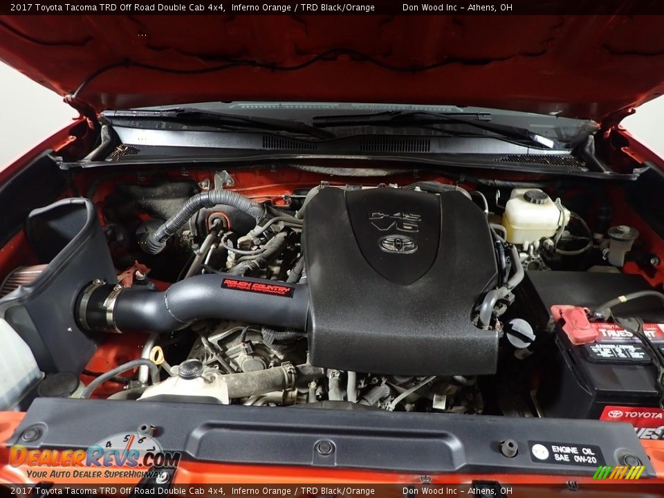 2017 Toyota Tacoma TRD Off Road Double Cab 4x4 Inferno Orange / TRD Black/Orange Photo #8
