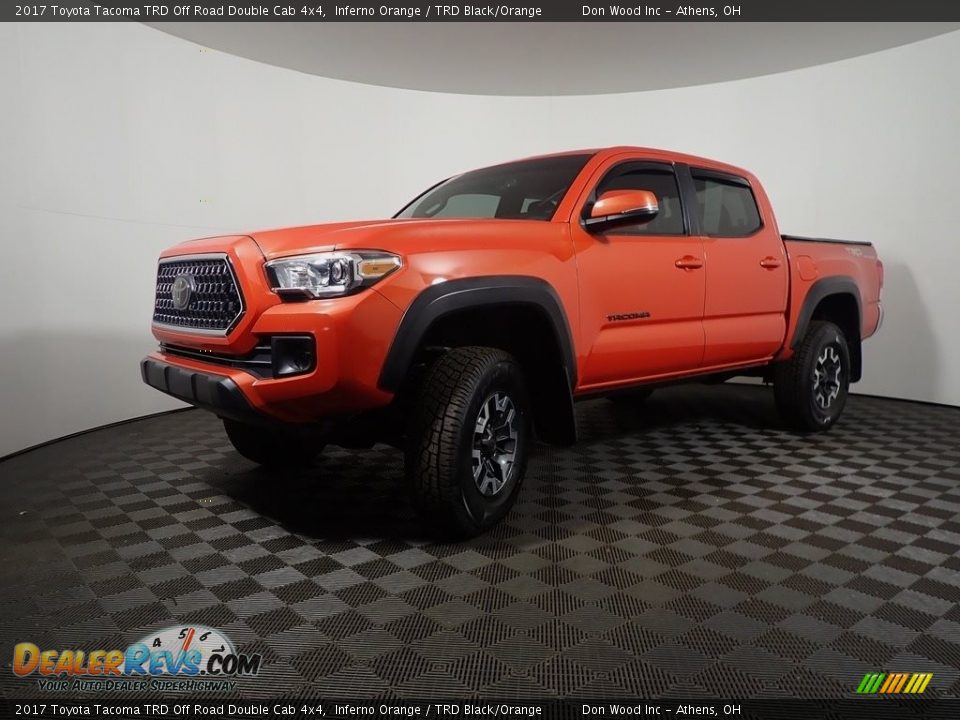 2017 Toyota Tacoma TRD Off Road Double Cab 4x4 Inferno Orange / TRD Black/Orange Photo #9