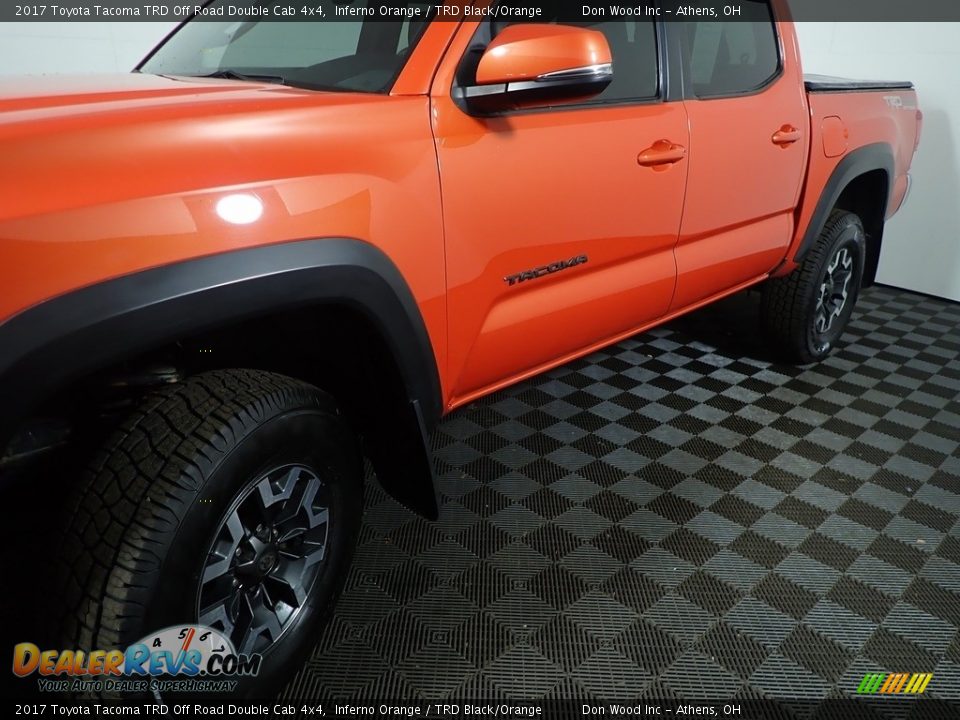 2017 Toyota Tacoma TRD Off Road Double Cab 4x4 Inferno Orange / TRD Black/Orange Photo #11