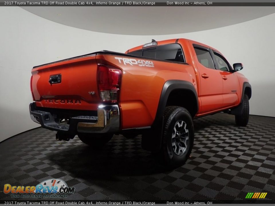 2017 Toyota Tacoma TRD Off Road Double Cab 4x4 Inferno Orange / TRD Black/Orange Photo #16
