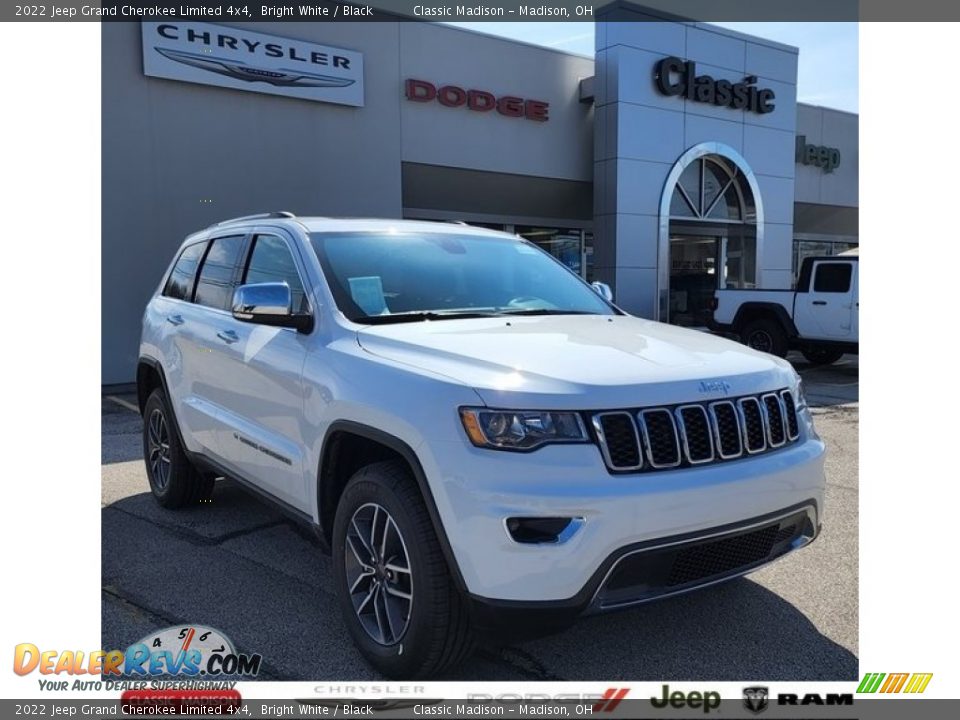 2022 Jeep Grand Cherokee Limited 4x4 Bright White / Black Photo #1