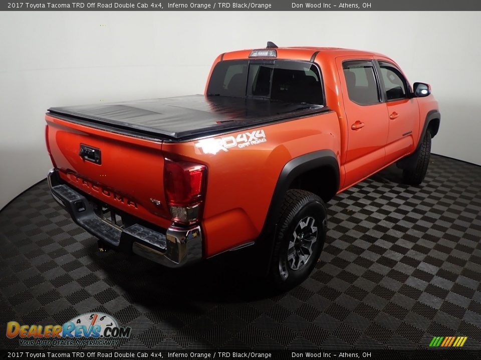 2017 Toyota Tacoma TRD Off Road Double Cab 4x4 Inferno Orange / TRD Black/Orange Photo #17