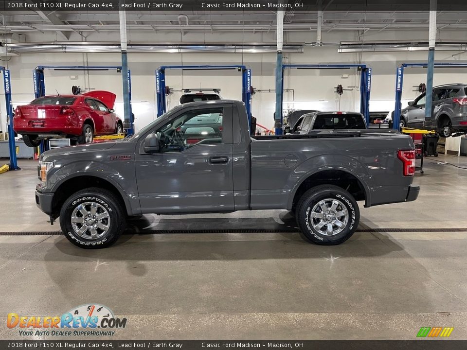 2018 Ford F150 XL Regular Cab 4x4 Lead Foot / Earth Gray Photo #8