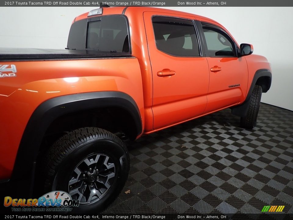 2017 Toyota Tacoma TRD Off Road Double Cab 4x4 Inferno Orange / TRD Black/Orange Photo #19