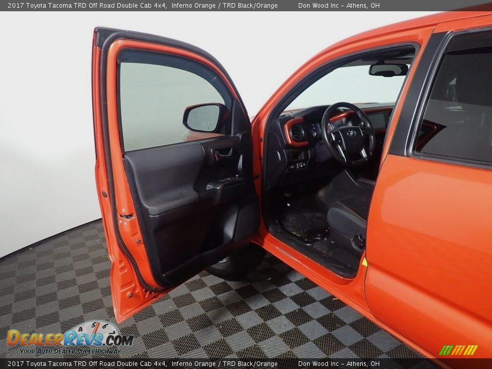 2017 Toyota Tacoma TRD Off Road Double Cab 4x4 Inferno Orange / TRD Black/Orange Photo #20