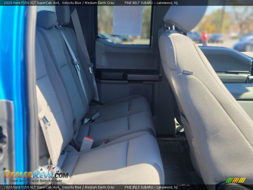 2020 Ford F150 XLT SuperCab 4x4 Velocity Blue / Medium Earth Gray Photo #24