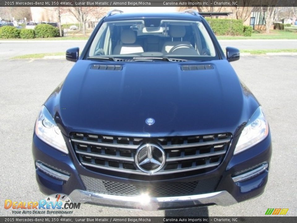 2015 Mercedes-Benz ML 350 4Matic Lunar Blue Metallic / Almond Beige/Mocha Photo #5