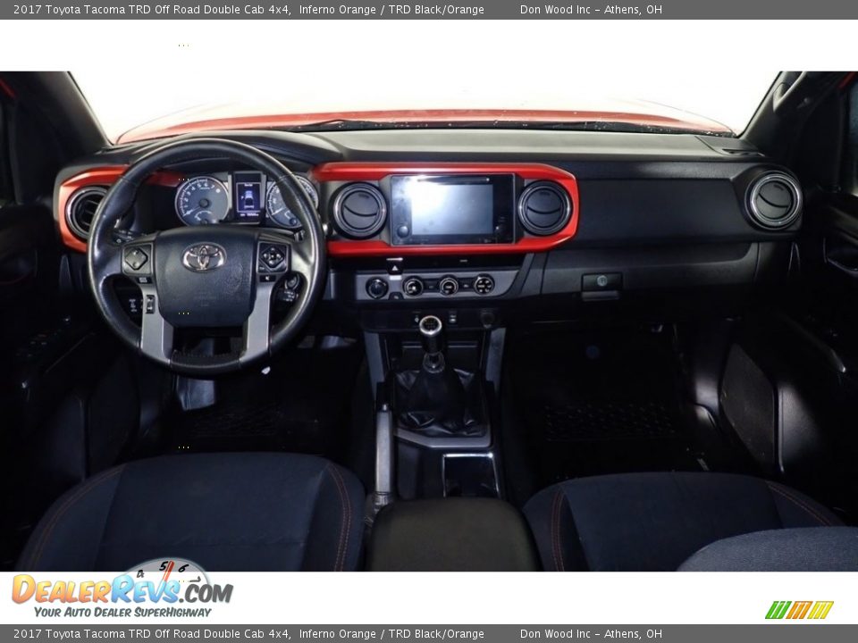 2017 Toyota Tacoma TRD Off Road Double Cab 4x4 Inferno Orange / TRD Black/Orange Photo #24